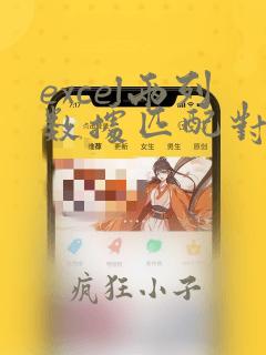 excel两列数据匹配对应