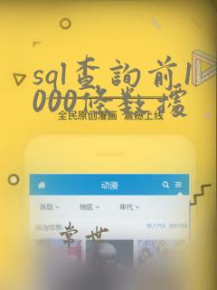 sql查询前1000条数据