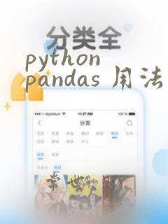 python pandas 用法