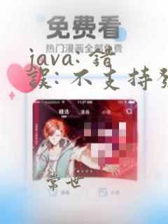 java: 错误: 不支持发行版本 16