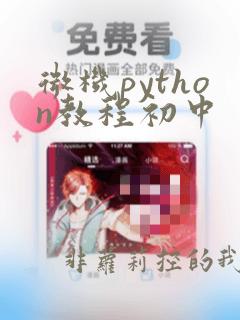 微机python教程初中