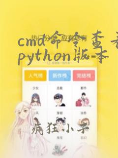 cmd命令查看python版本