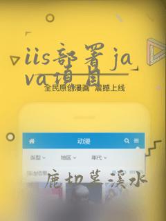 iis部署java项目