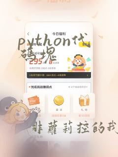 python代码块