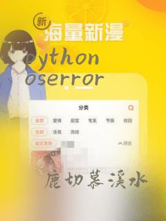 python oserror