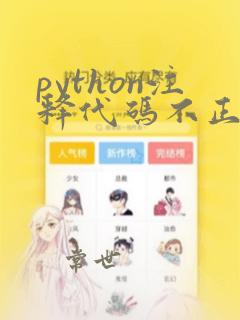 python注释代码不正确的是