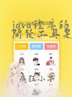 java程序的开发工具是什么