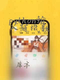 python输入随机数