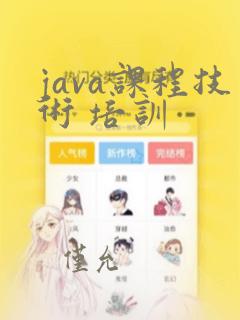 java课程技术 培训
