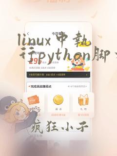 linux中执行python脚本