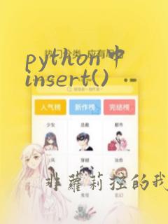 python中insert()