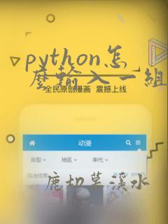 python怎么输入一组数