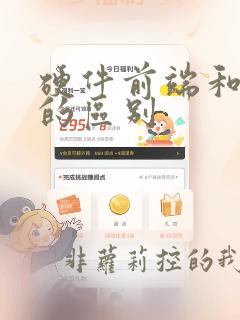 硬件前端和后端的区别