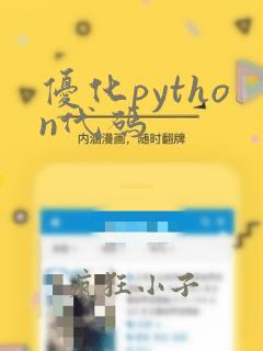 优化python代码