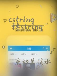 cstring 转string