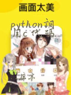 python调用c 代码