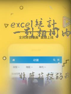 excel统计一列相同内容的个数