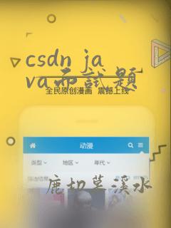 csdn java面试题