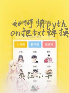 如何用python把txt转换成excel