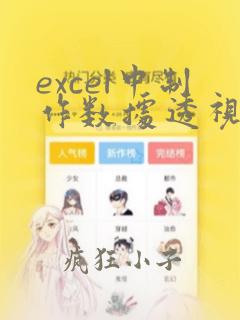 excel中制作数据透视表