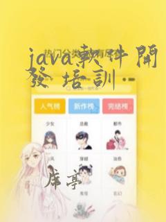 java软件开发 培训