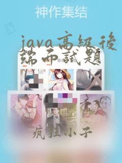 java高级后端面试题