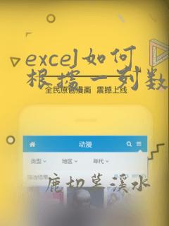 excel如何根据一列数据进行排序