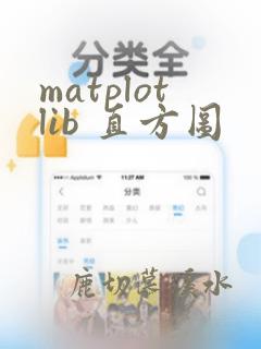 matplotlib 直方图