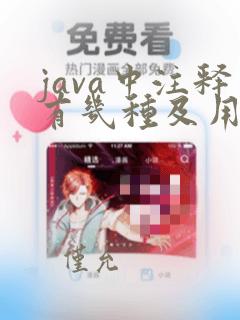 java中注释有几种及用法