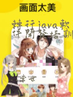 转行java软件开发培训