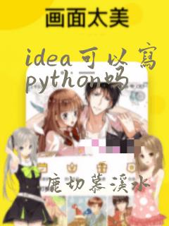 idea可以写python吗