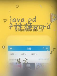 java pdf转换word