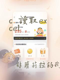 c  读取excel