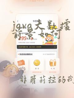 java大数据前景如何