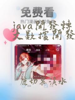 java开发转大数据开发值得吗