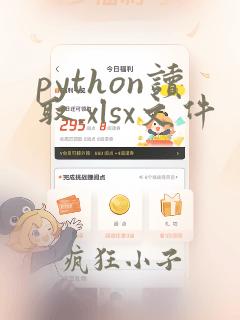 python读取.xlsx文件