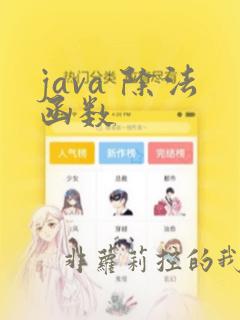 java 除法函数