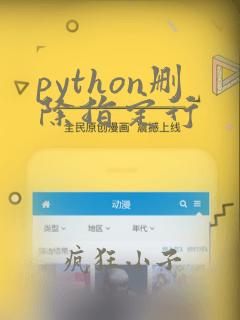 python删除指定行