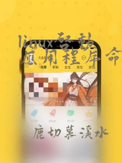 linux启动应用程序命令