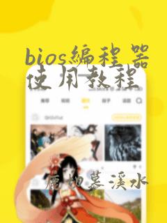 bios编程器使用教程