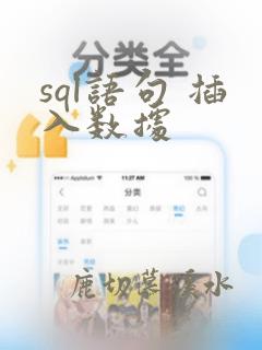 sql语句 插入数据