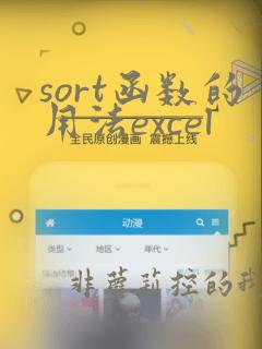 sort函数的用法excel