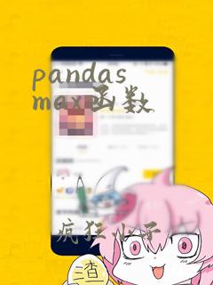 pandas max函数