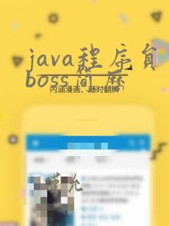 java程序员boss简历