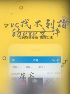 vc找不到指定的exe文件
