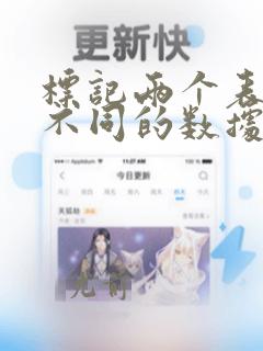 标记两个表格中不同的数据