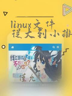 linux文件从大到小排序命令