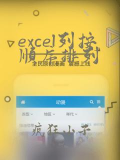 excel列按顺序排列