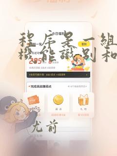 程序是一组计算机能识别和执行的指令集合