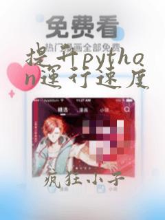 提升python运行速度